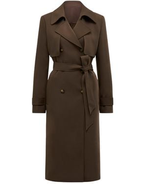 Forever New Delilah Soft Trench Coat - Black