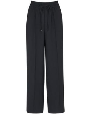 Whistles Maria Fluid Crepe Trouser - Blue