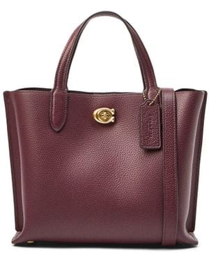 COACH Women's Willow Tote Bag 24 - Purple