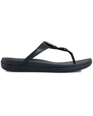 Fitflop Solay Glossy Disc Sandals - Blue