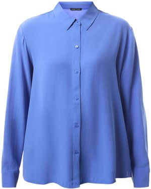 Eileen Fisher Women's Classic Collar Easy Shirt - Blue