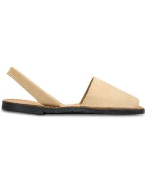 Sole Macaw Nubuck Menorcan Sandals - Metallic