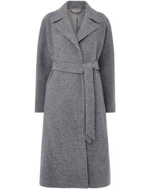 Whistles Long Belted Coat - Grey