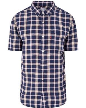 Levi's Sunset One Pocket Short Sleeve Shirt - Blue