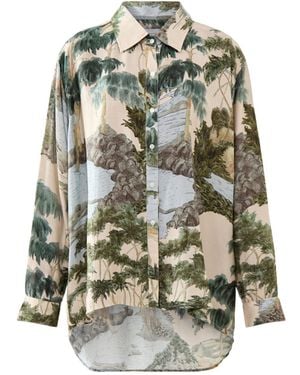One Hundred Stars Oversized Shirt - Grey