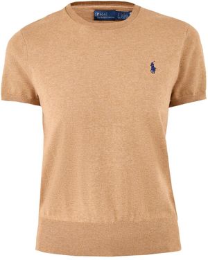 Polo Ralph Lauren Short Sleeve Knit Pullover - Natural