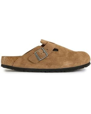 Birkenstock Boston Suede Sandals - Brown