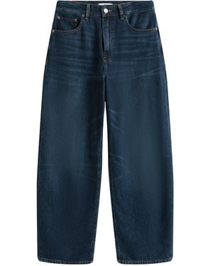 Tommy Hilfiger Mid Rise Relaxed Barrel Leg Jeans Light Denim - Blue