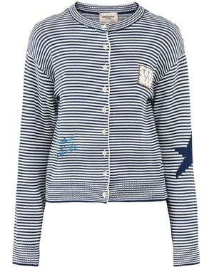 Weekend by Maxmara Teiera Stripe Cardigan - Blue