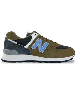 New Balance 574 Suede Trainers - Blue