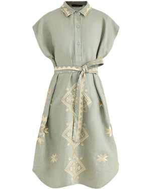 Kori Lefkada Tunic Dress Khaki - Green