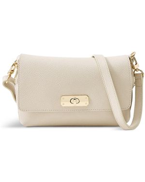 Apatchy London Maisie Midi Shoulder Bag - White
