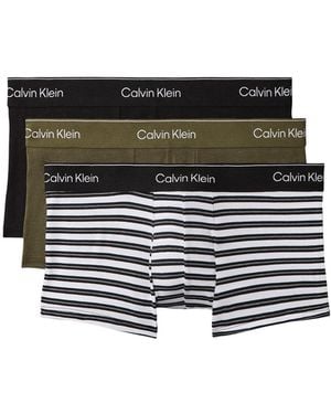 Calvin Klein Icon Stretch Low Rise Trunks 3 Pack - Black