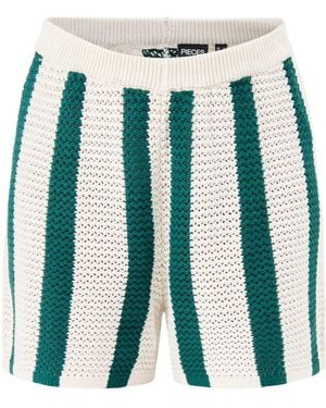 Pieces Kenzie Hw Shorts - Blue