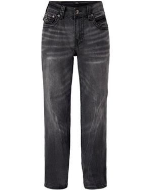 TRUE RELIGION Ricky No Flap Embroidered Bandana Jeans - Grey