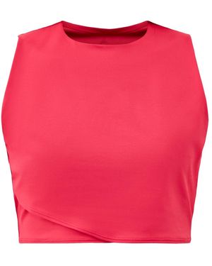 Sweaty Betty All Day Cropped Wrap Tank Top - Pink