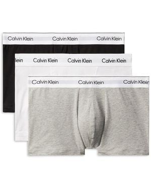 Calvin Klein 3 Pack Icon Stretch Trunks Multi - Grey