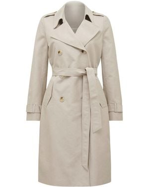 Forever New Maggie Fashion Trench Coat - White