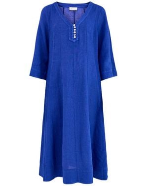 Sahara New Fine Ls Dress - Blue