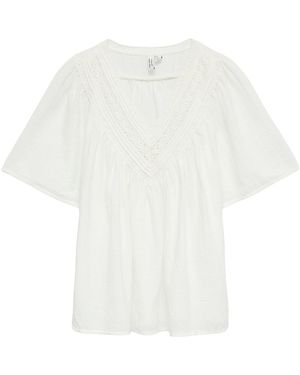 Vero Moda Karla V-Neck Top - White