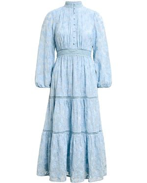 Forever New Nala Embroidered Midi Dress - Blue