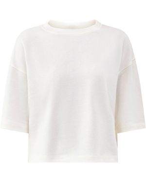 Sweaty Betty After Class Short Sleeve Sweatshirt - White