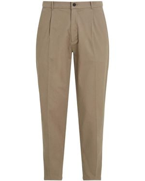 Calvin Klein Organic Twill Tapered Chino Shorts - Natural