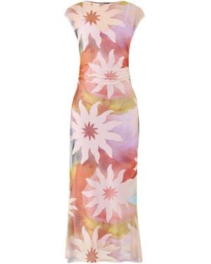 Never Fully Dressed Soleil Luna Mesh Dress - Pink