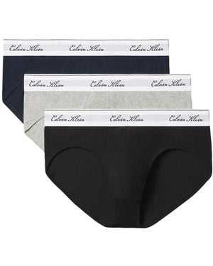 Calvin Klein Icon Stretch Hip Briefs 3 Pack - Black