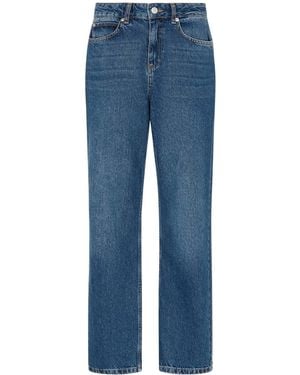 Whistles Authentic Column Leg Jean - Blue