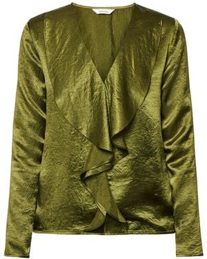 SELECTED Selene Long-Sleeve V-Neck Top - Multicolour