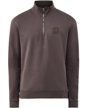 Belstaff Curator Quarter Zip Sweatshirt - Brown