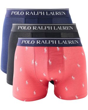 Polo Ralph Lauren Classic Trunks 3 Pack - Pink