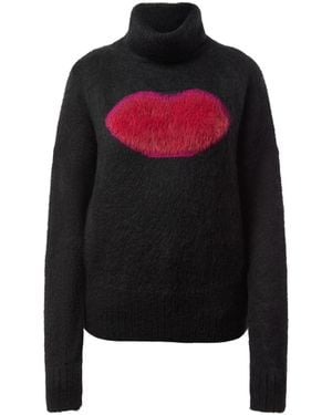 Stella McCartney Women's Mouth Jacquard Jumper - Red