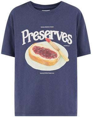 Damson Madder Organic House Preserves Graphic T-Shirt - Blue