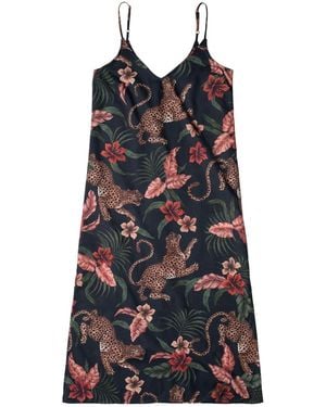 Desmond & Dempsey Soleia Slip Nightdress - Blue