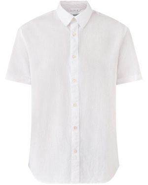 SELECTED Slhreg-Sun Short Sleeve Shirt - White