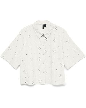 Vero Moda Short Sleeve Shirt - White