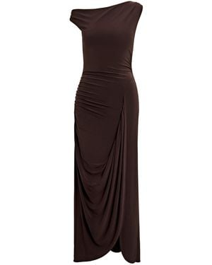 Forever New Vicky Asymmetric Jersey Maxi Dress - Purple