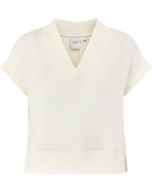 Varley Gracee V Neck Tank Cream - White