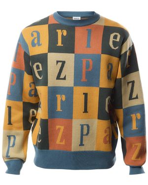 Parlez Men's Campbell Knit Sweatshirt - Blue