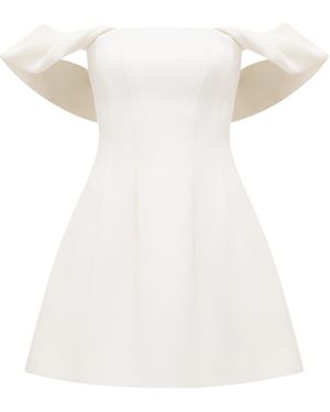 Forever New Jacquie Off Shoulder Mini Dress - White