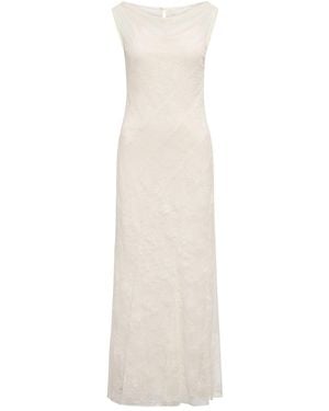Forever New Jenna Panelled Lace Dress Cream - White