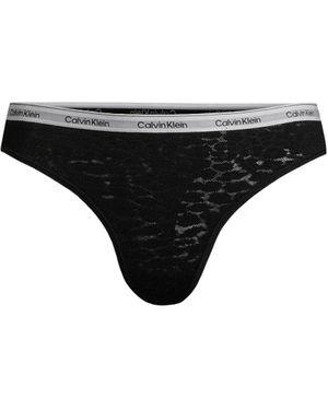 Calvin Klein Modern Lace Thong - Black