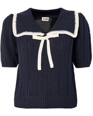 RIXO London Pippa Top - Blue