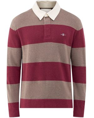 GANT Barstriped Rugger - Red