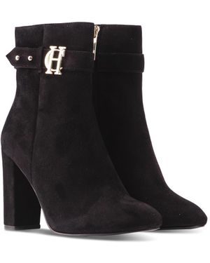 Holland Cooper Women's Mayfair Suede Ankle Boots - Black