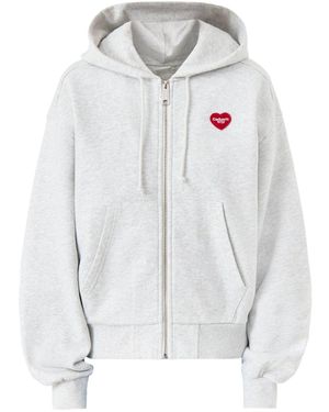 Carhartt Hooded Heart Ii Hartt Sweatshirt - White