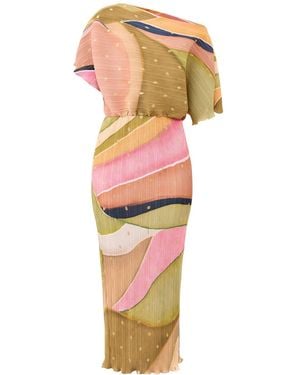 Never Fully Dressed Abstract Tilly Dress - White