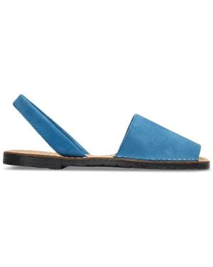 Sole Macaw Nubuck Menorcan Sandals - Blue